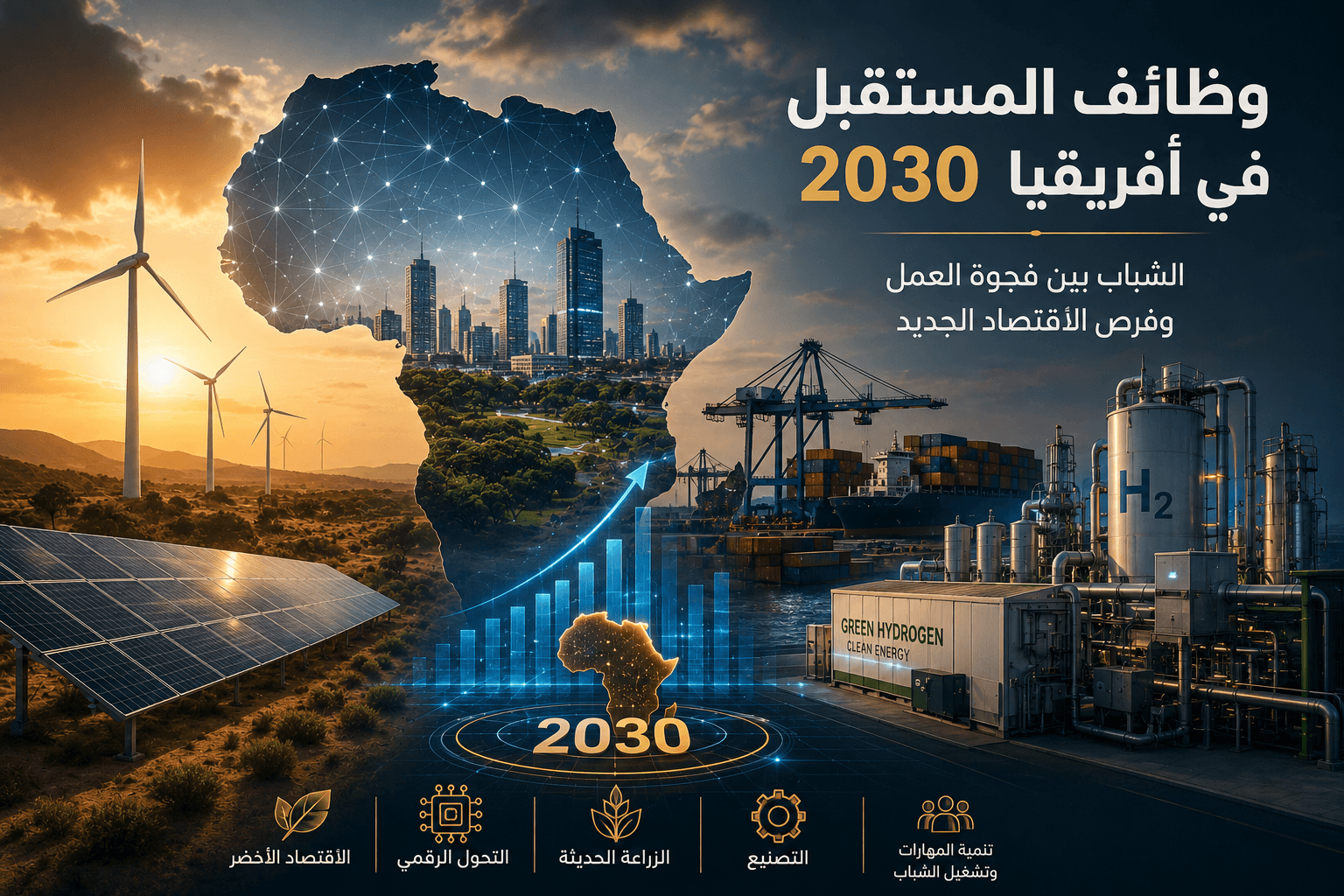 وظائف المستقبل في أفريقيا 2030.. الشباب بين فجوة العمل وفرص الاقتصاد الجديد